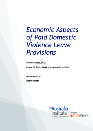 Economic Aspects of Paid Domestic Leave Provisions report